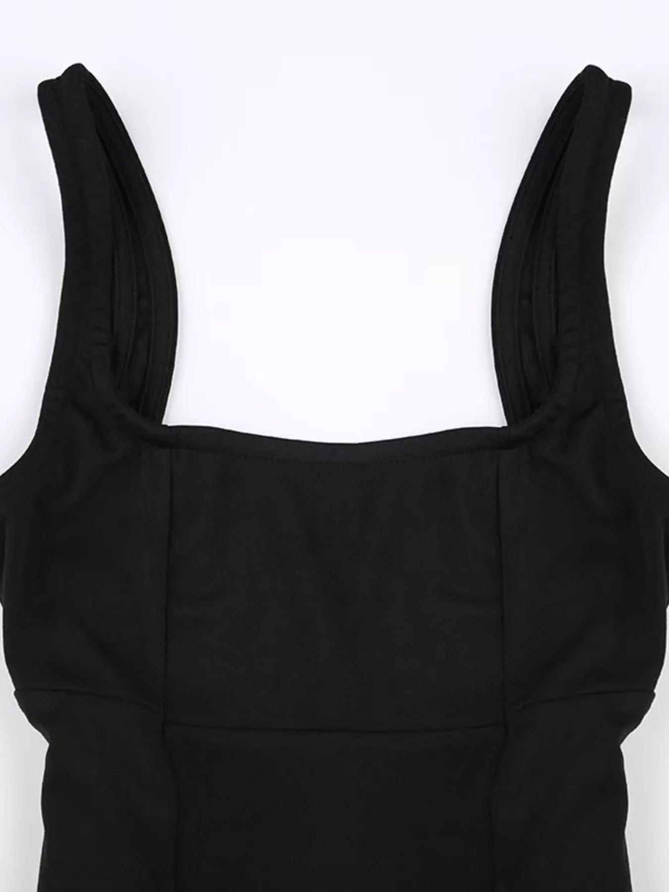 Backless Square Neck Mini Dress