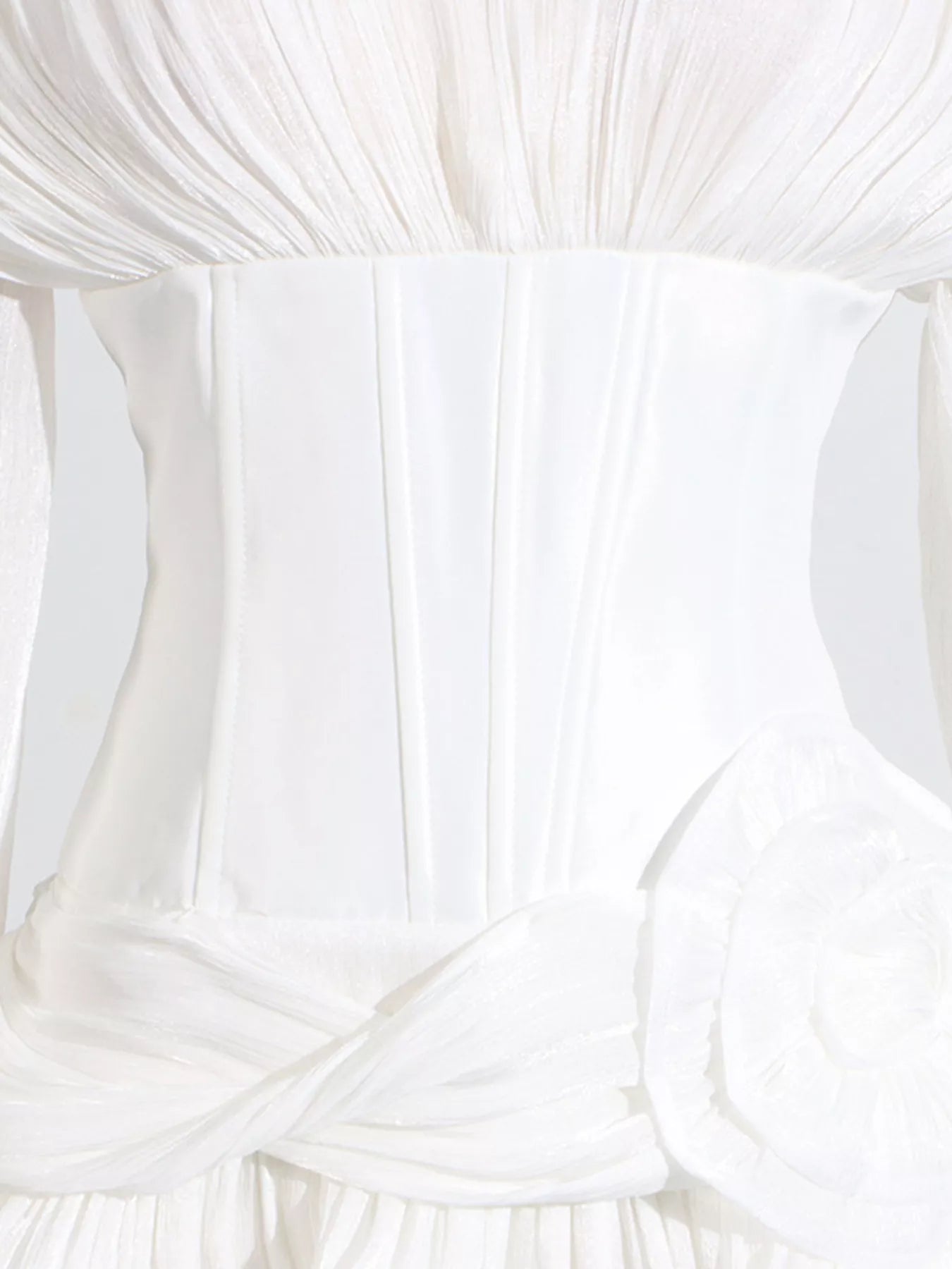 Ruffle Balloon Sleeve Mini Dress