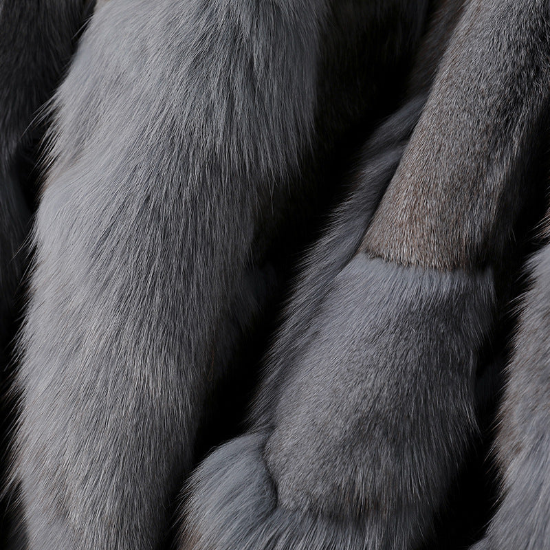 New Thickened Fur-and-Liner Detachable Coat