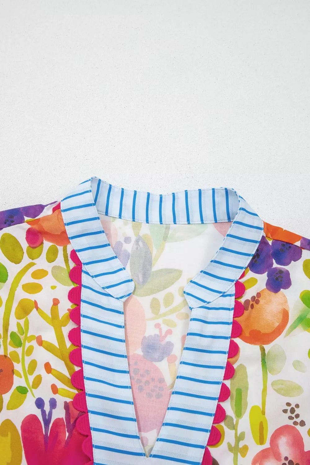 Floral Print Tiered Mini Dress