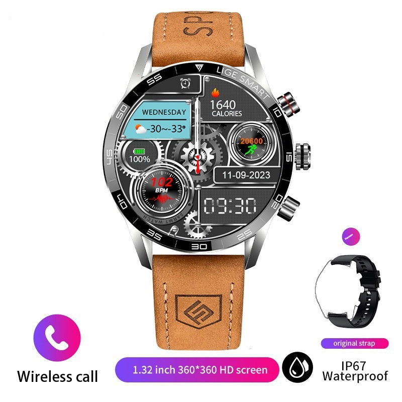 Multifunctional Bluetooth Smartwatch For Men With Blood Pressure And Heart Rate Monitoring