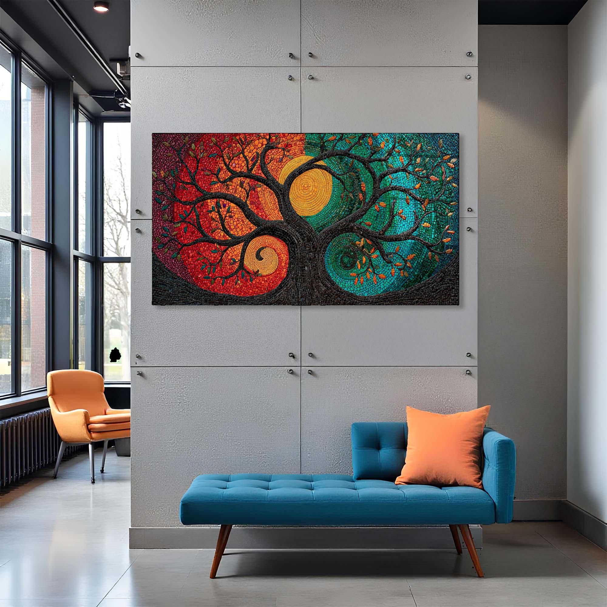 Tree of Life Tempered Glass Wall Art | Spiritual Decor