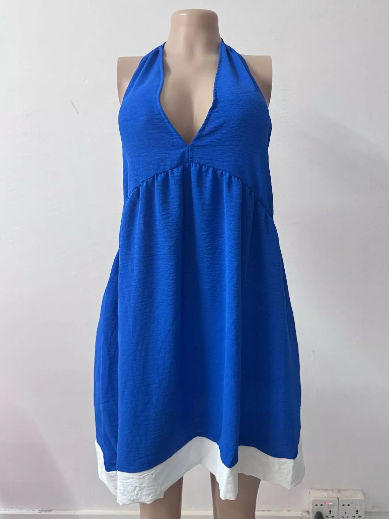 Backless Halter Neck Mini Dress