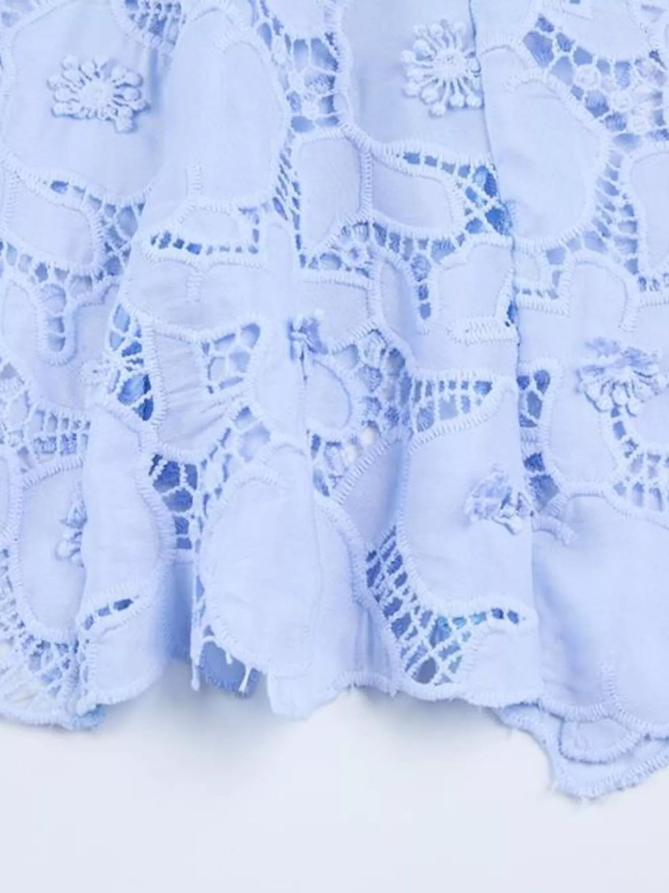 Floral Lace Short Sleeve Midi Dress