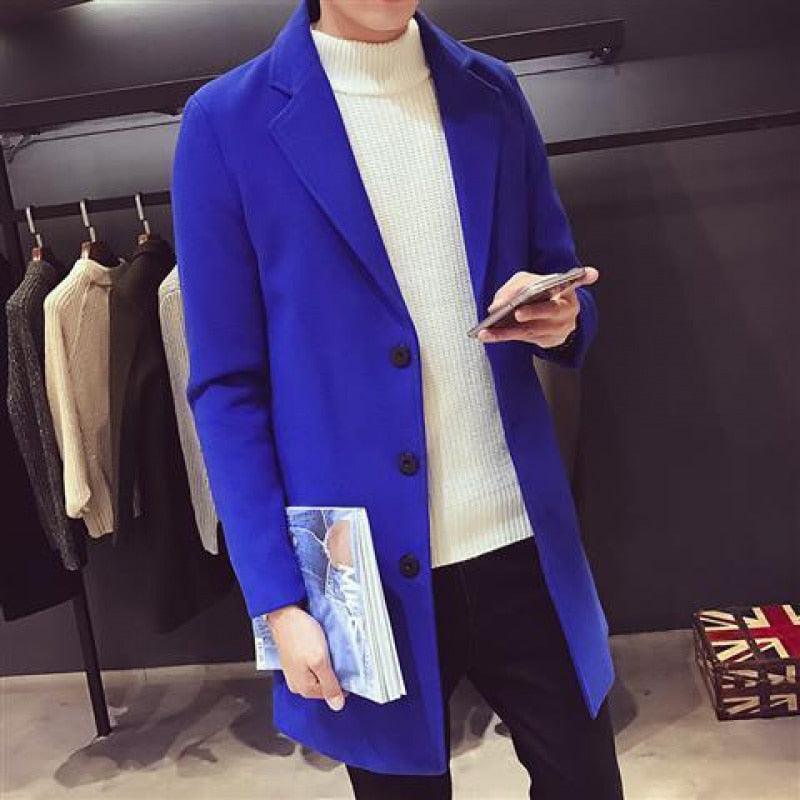 Fashion Men Casual Coat Luxury Business Trench Coat Men's Unique Style Coats Jackets Classic Windproof Simple Overcoat Long Oversized Coat Jacket - Overture Gifts