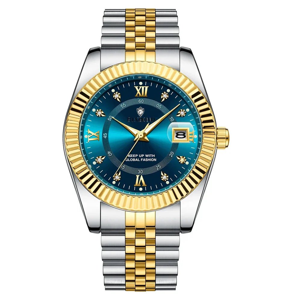 Fashion Quartz Wristwatches Luxury Brand High Quality Diamond Watch For Man Gifts Digital Mens Automatic Watches Men Gold Clock - Overture Gifts