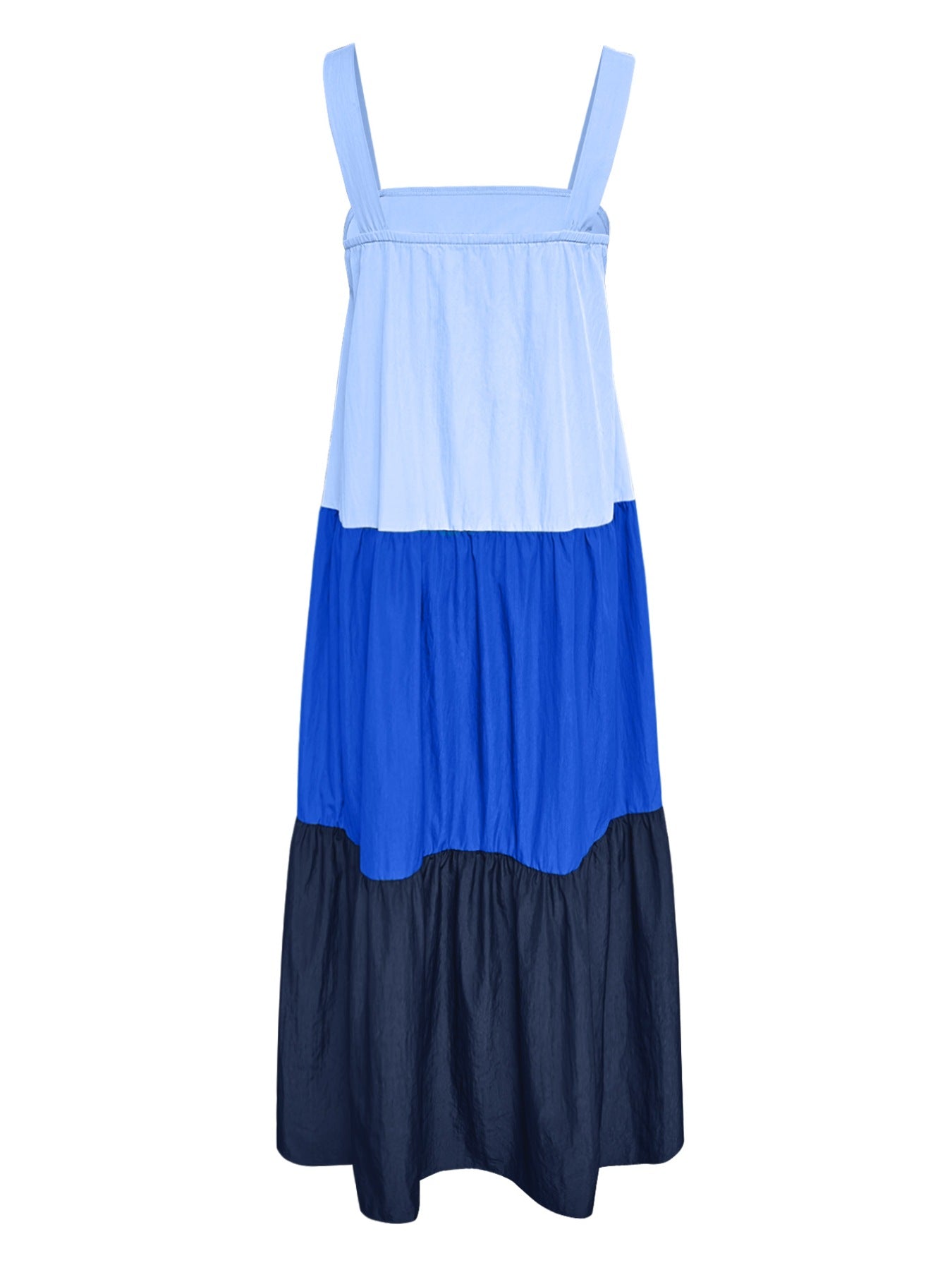 Color Block Wide Strap Dress