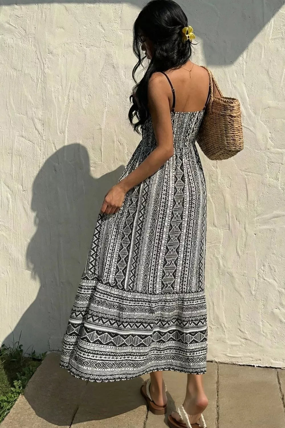 Tie-Front Square Neck Cami Dress