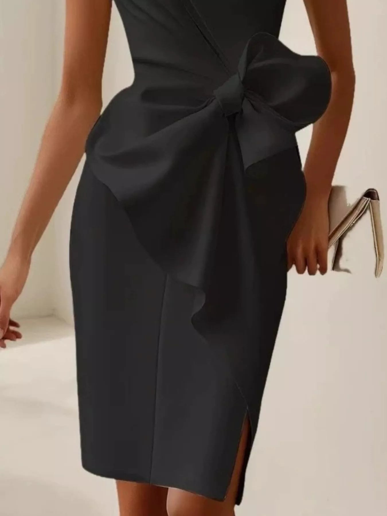 Bow Detail Sleeveless Dress