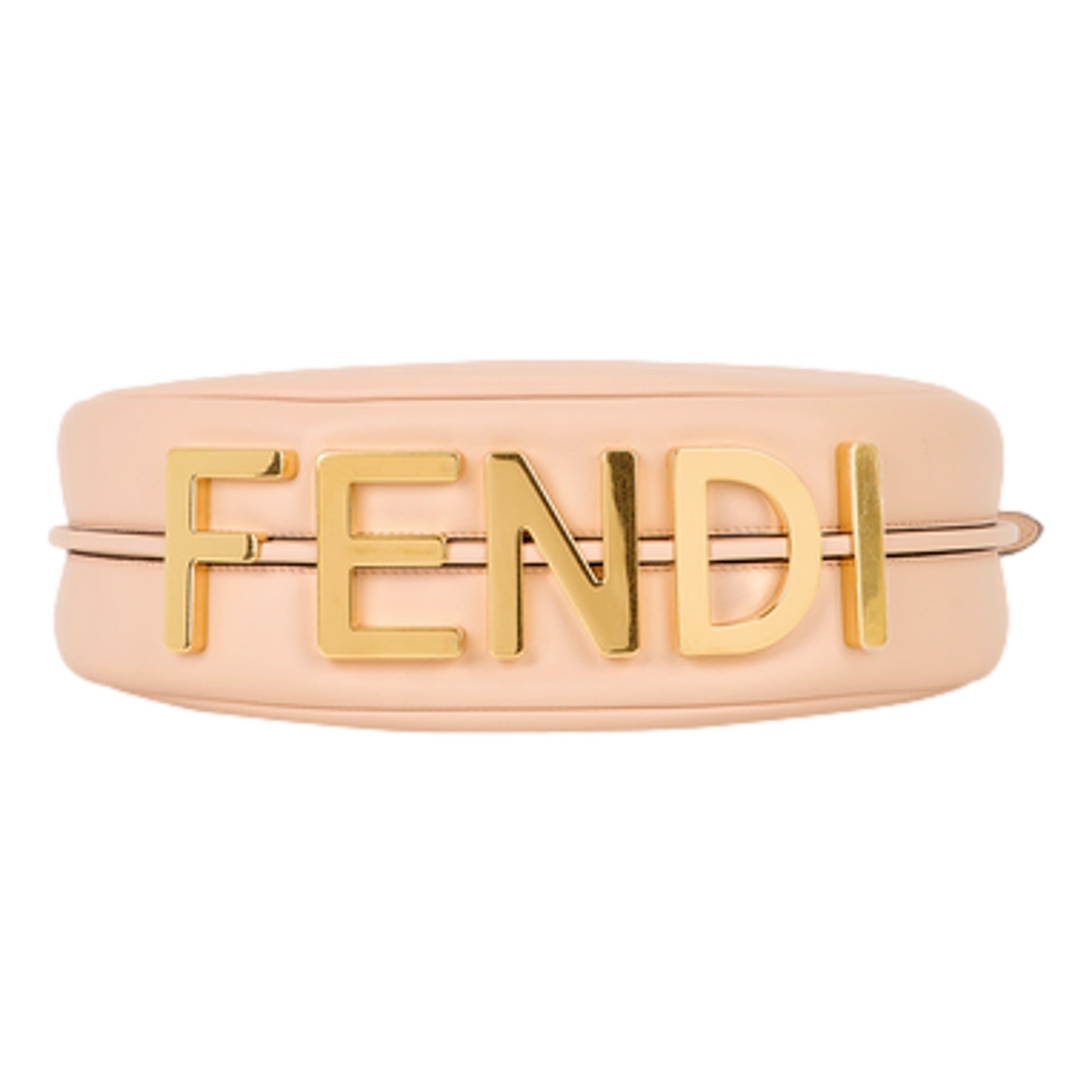 Fendi Fendigraphy Nano Hobo Calfskin Leather Light Pink Mini Clutch Bag