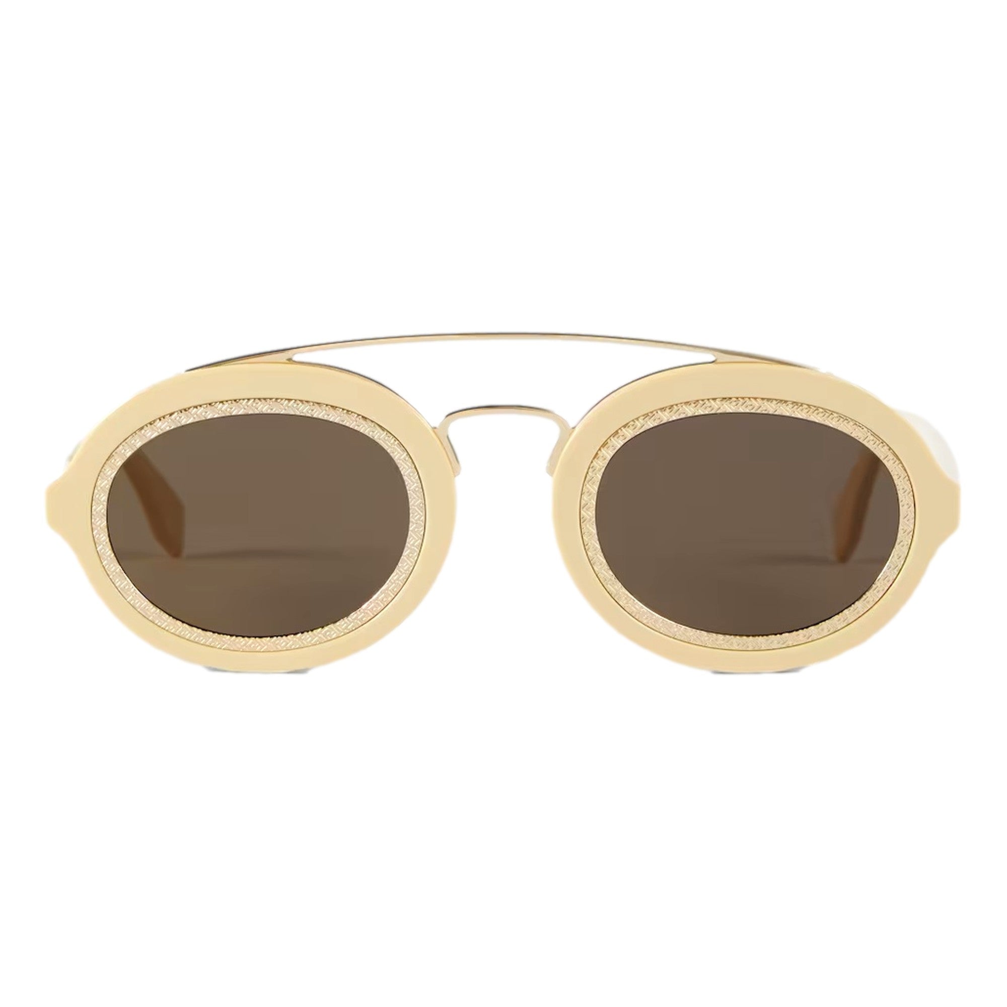 Fendi FF Mens Cream Sunglasses