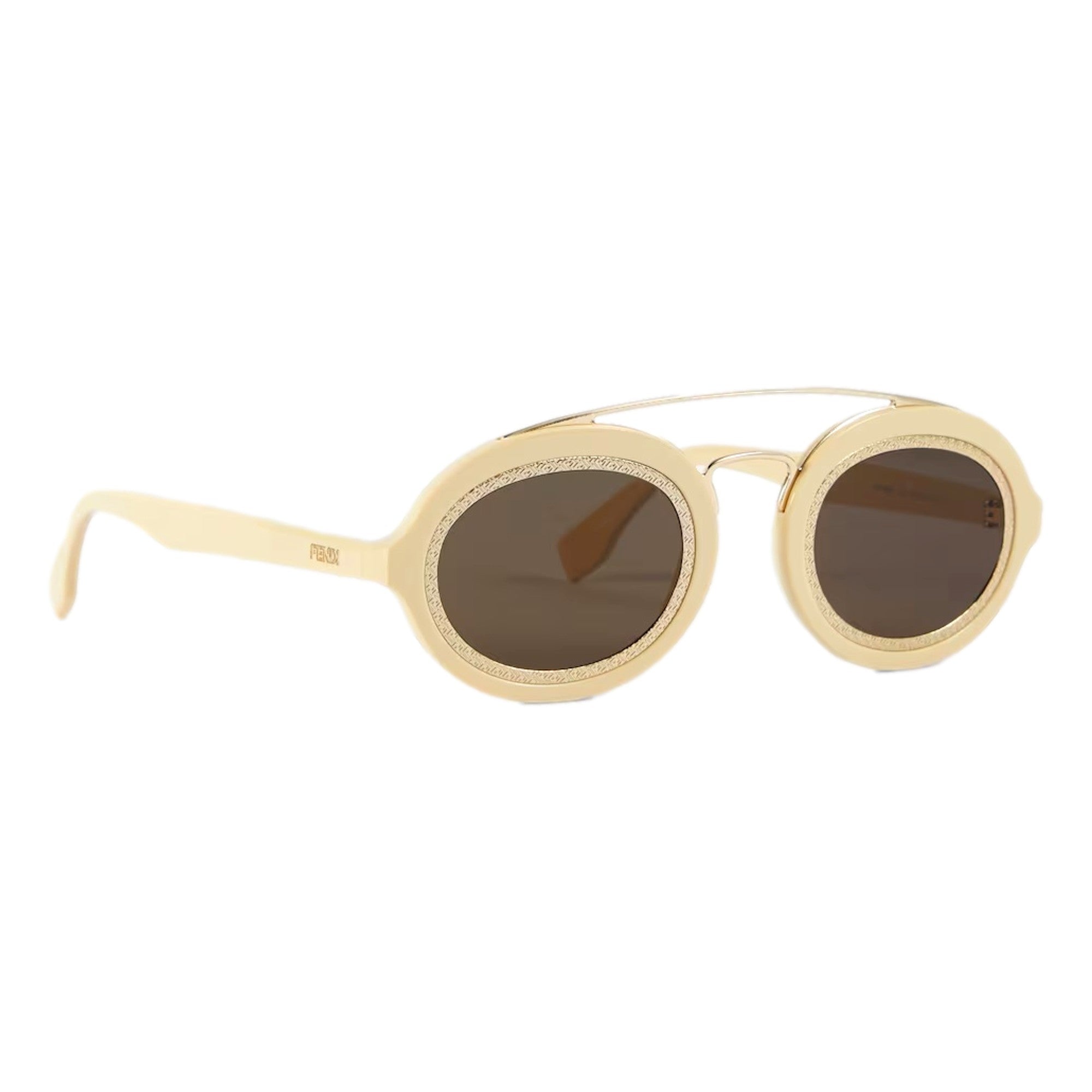 Fendi FF Mens Cream Sunglasses