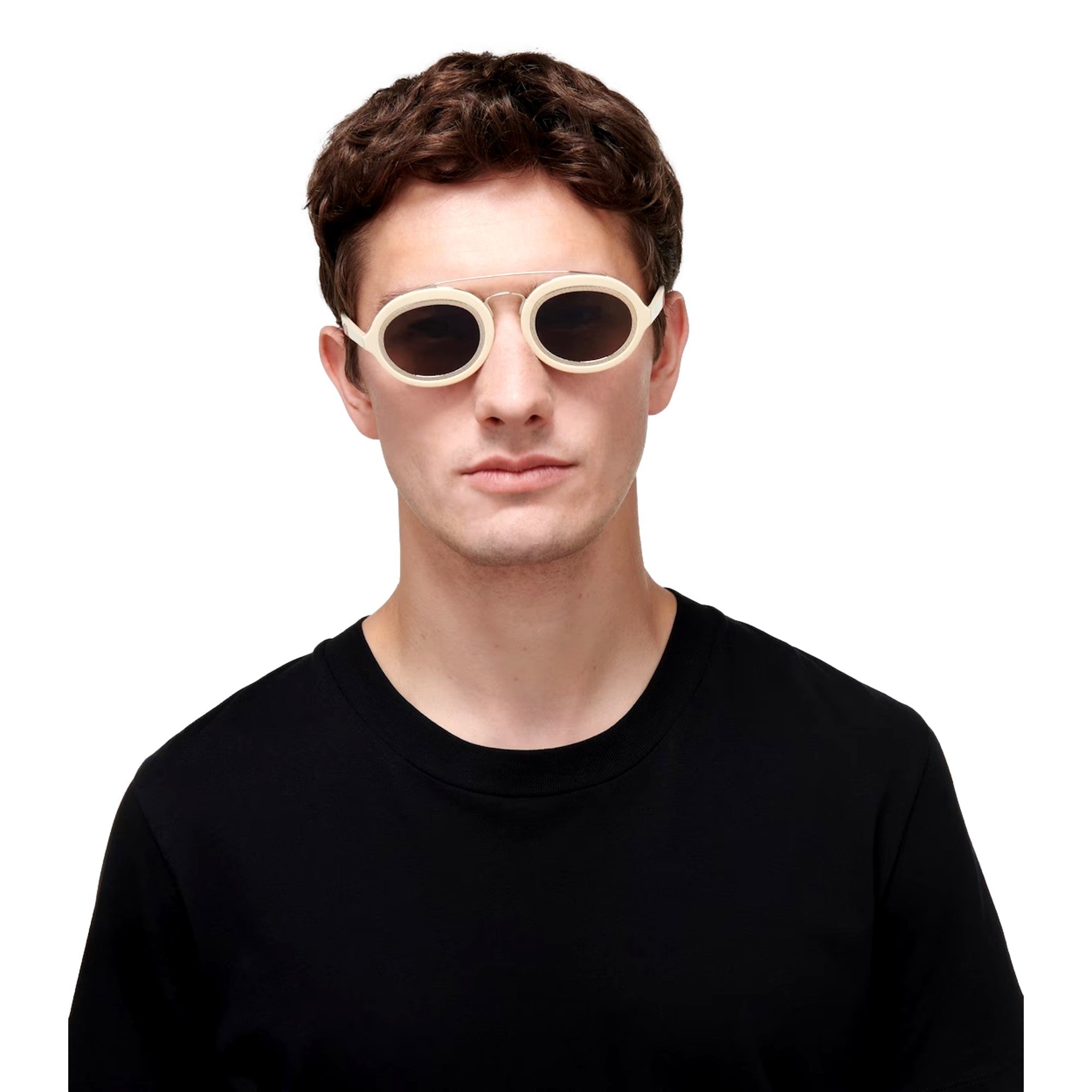 Fendi FF Mens Cream Sunglasses