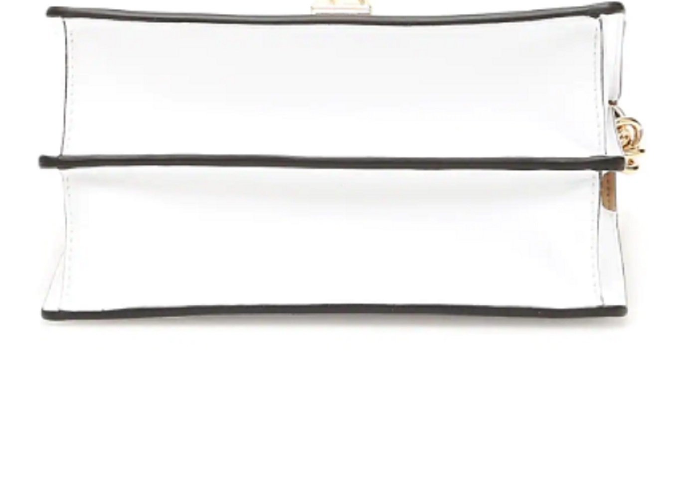 Fendi Kan I Floral Calfskin Leather Chain Bag White Multicolor