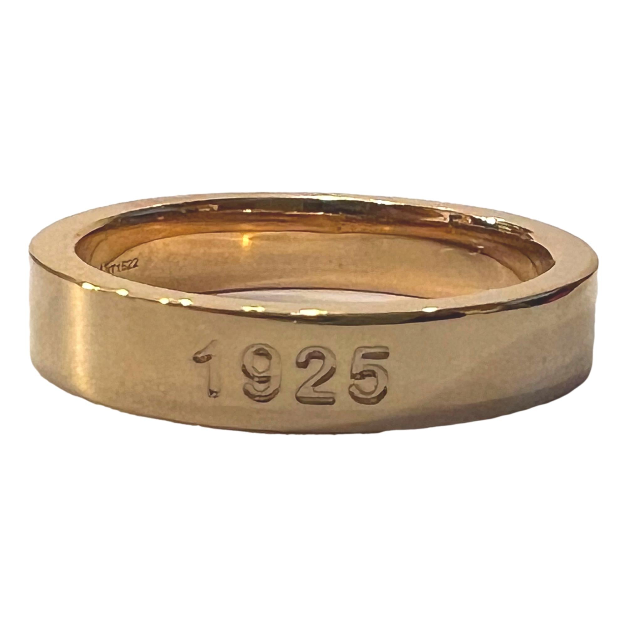 Fendi Master Key Pendant Gold Finish Metal Large Fashion Ring