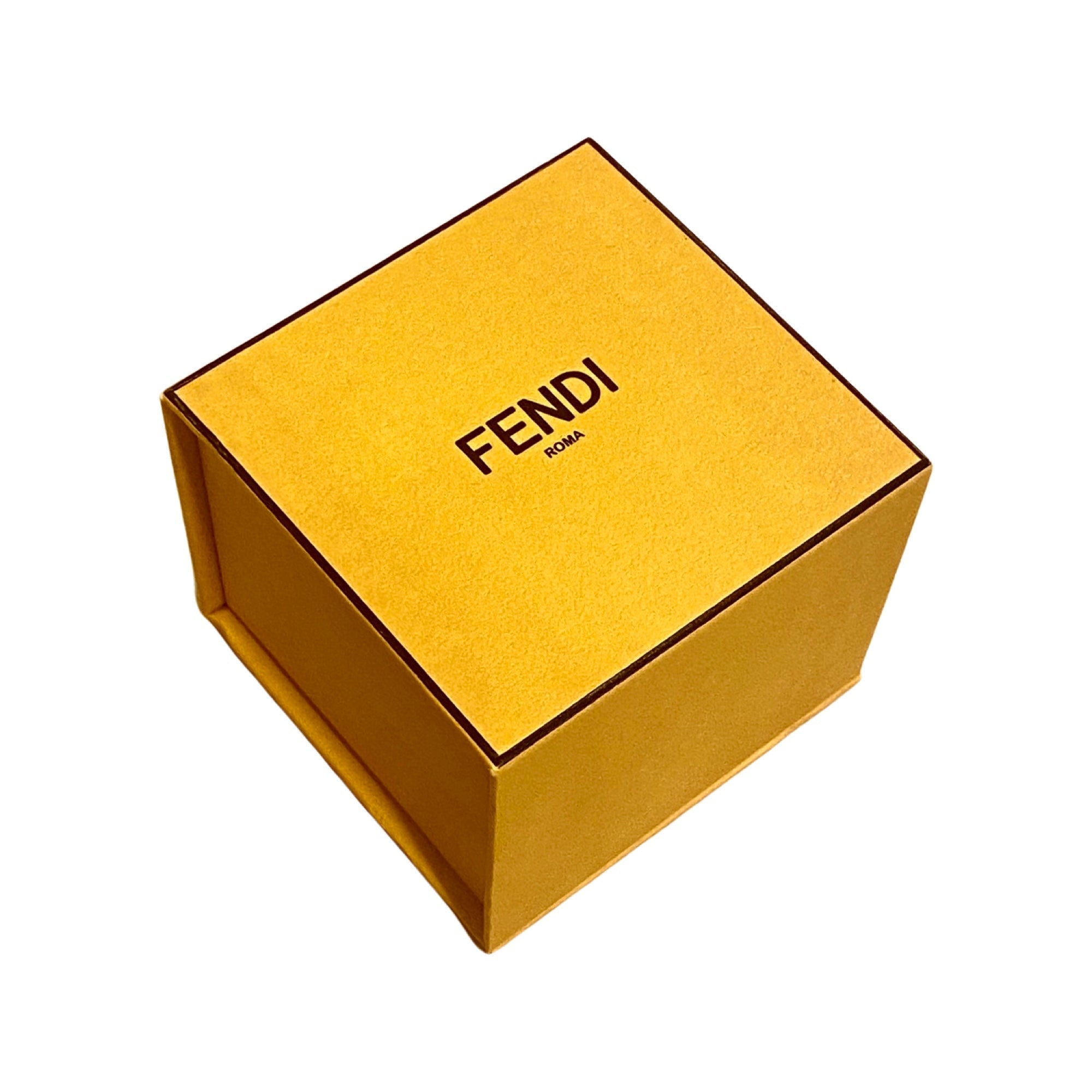 Fendi O'Lock Logo Bracelet Gold Metal Dust Pink Plexiglass Small Women's