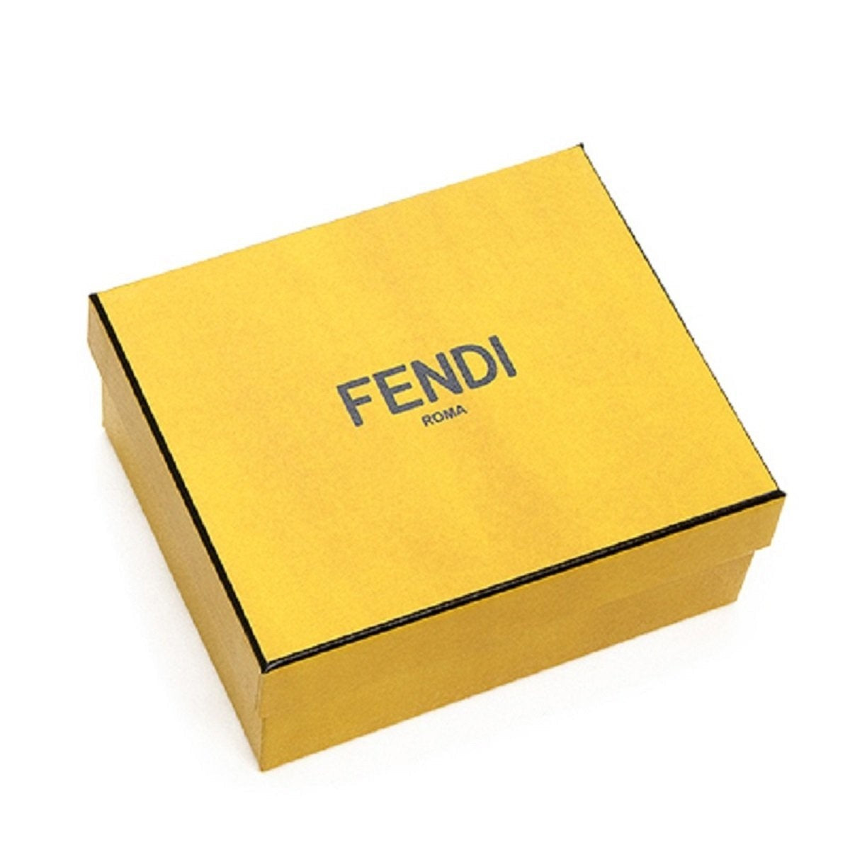 Fendi Signature Fiordaliso Blue Grained Leather Card Case Wallet