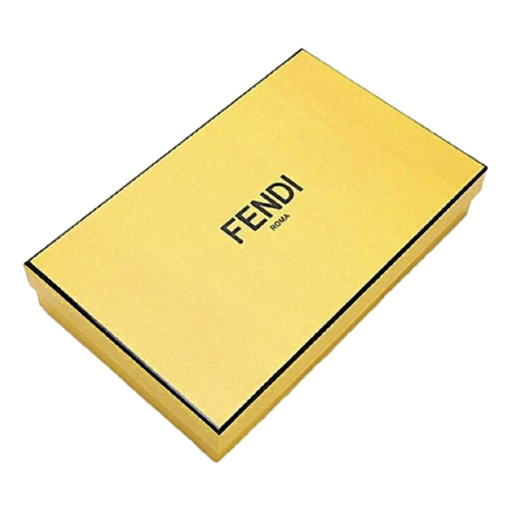 Fendi O'Lock Skinny Belt Grey Tortora Leather Gold FF Buckle Size 80