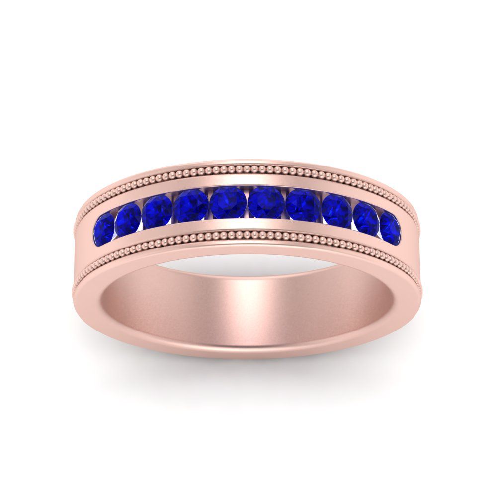 Flat Milgrain Mens Promise Band