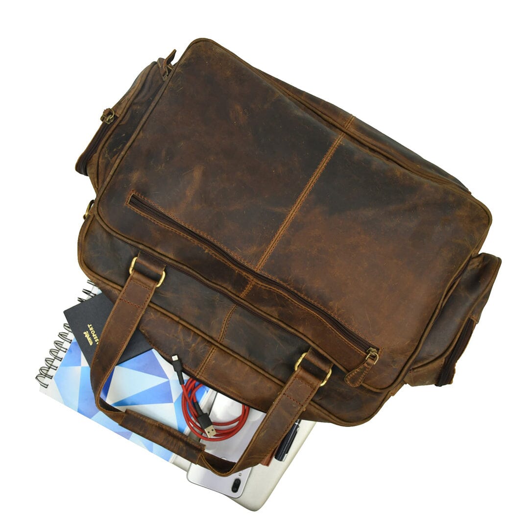 Floyd Handmade Buffalo Leather Office Briefcase - Overture Gifts