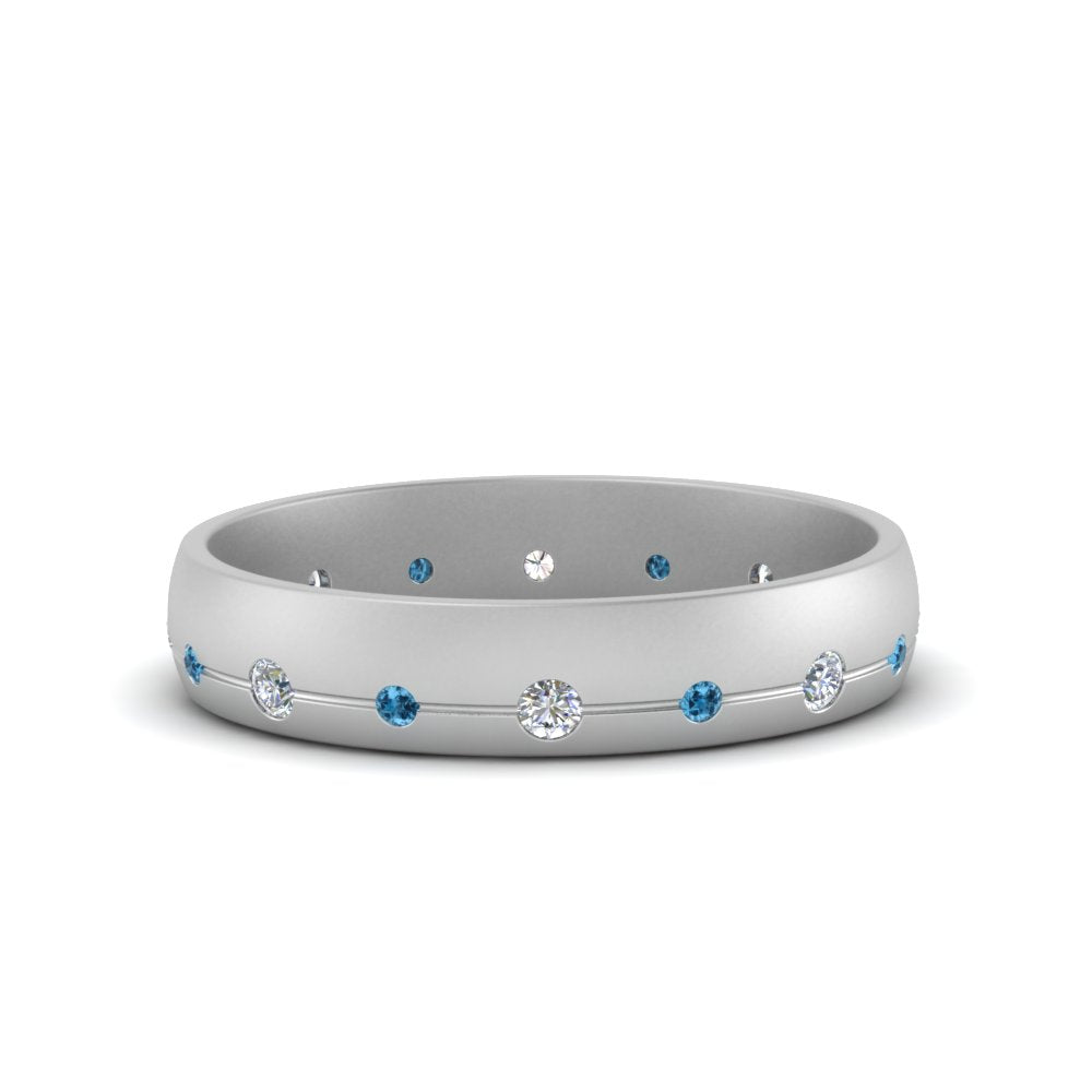 Flush Set Diamond Wedding Band