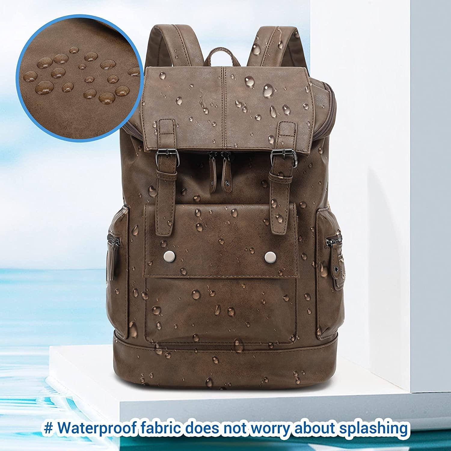 Men's Vegan Leather Backpack – Executive Commuter Carry