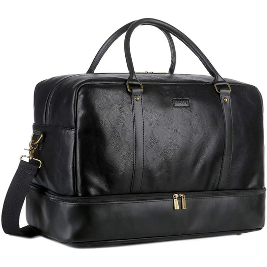 Leather Weekender Duffel — 20" Carry-On
