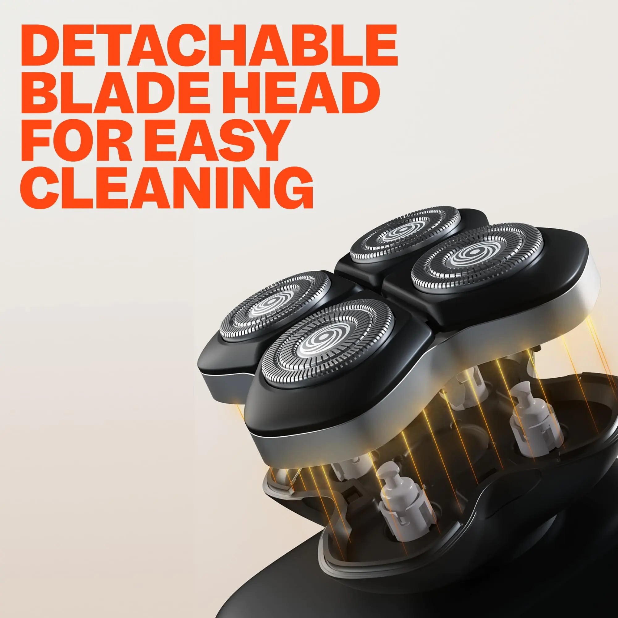 Freebird FlexSeries Pro Electric Head Shaver - Fast Smooth Head Shaver, Wet/Dry Shaving, Anti-Pinch, Rotary Electric Razor, USB Rechargeable, Cordless, 4 Flexible Blades, Ideal Gifts for Bald Men - Overture Gifts