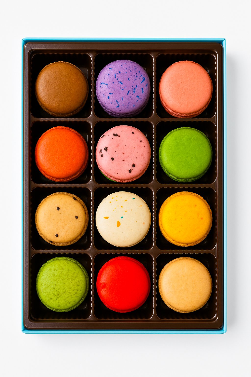 Andy Anand French Macarons, 48-Piece Gift Box – Made Fresh Daily, Decadent Assorted Flavors, Gluten-Free – Birthday & Holiday Gift Box