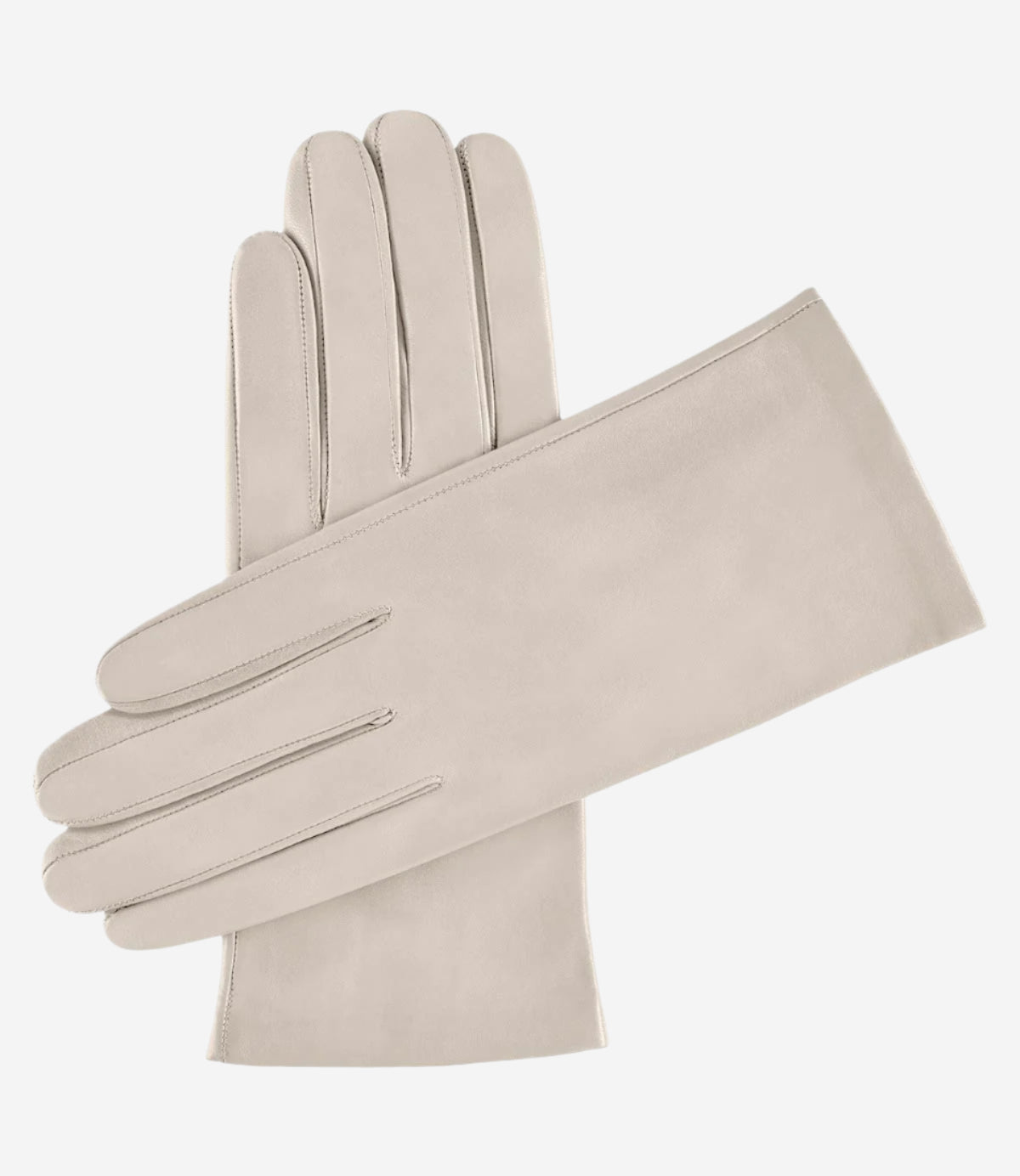 Sofia (mocha) - Italian lambskin leather gloves with silk lining