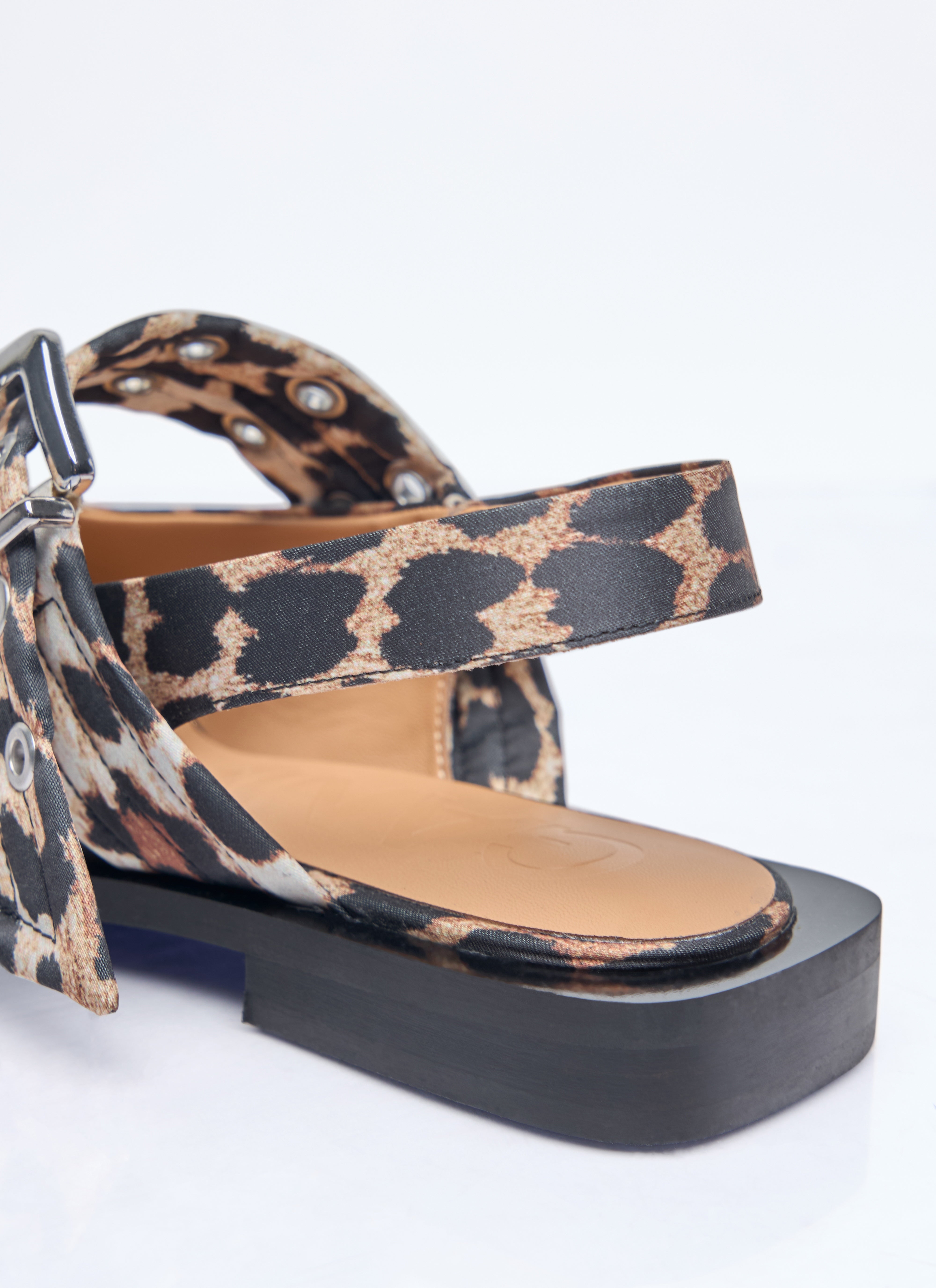 Ganni Women Feminine Buckle Ballerina Flats