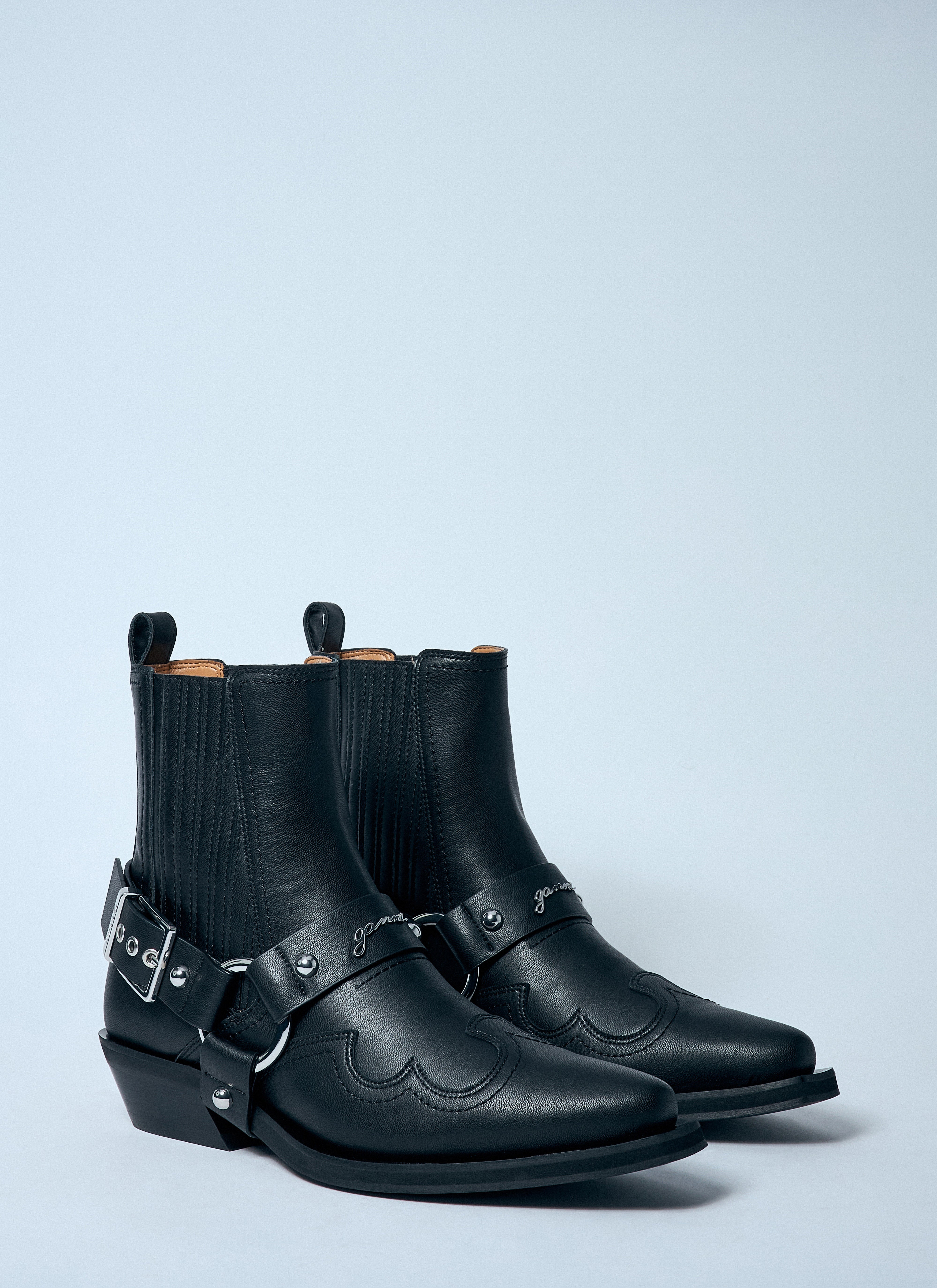 Ganni Women Low-Cut Western Chelsea Boots
