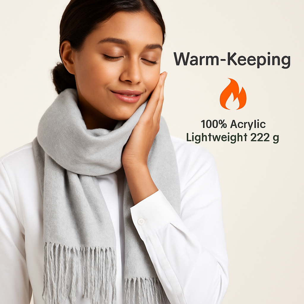 Mens Womens Oversize Cashmere Wool Shawl Wraps Blanket Winter Solid Scarf Soft Pashmina 79" X 28"