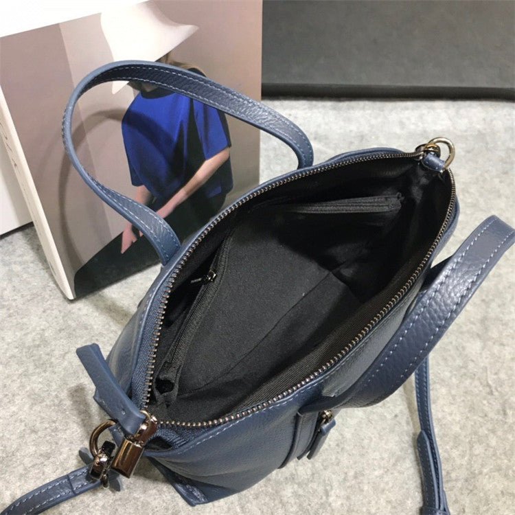 Genuine leather bag cowhide shoulder tote purse - Overture Gifts