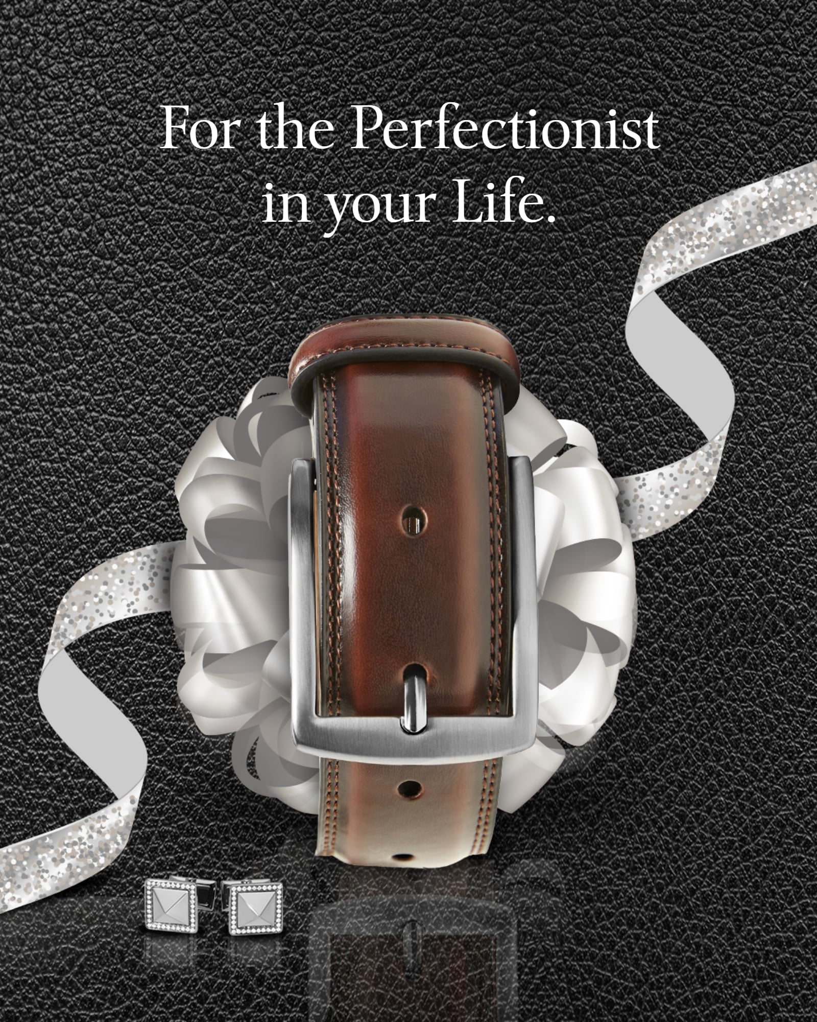 Genuine Leather Belt for Men – Zinc Alloy Buckle, 1.25" Strap - Overture Gifts