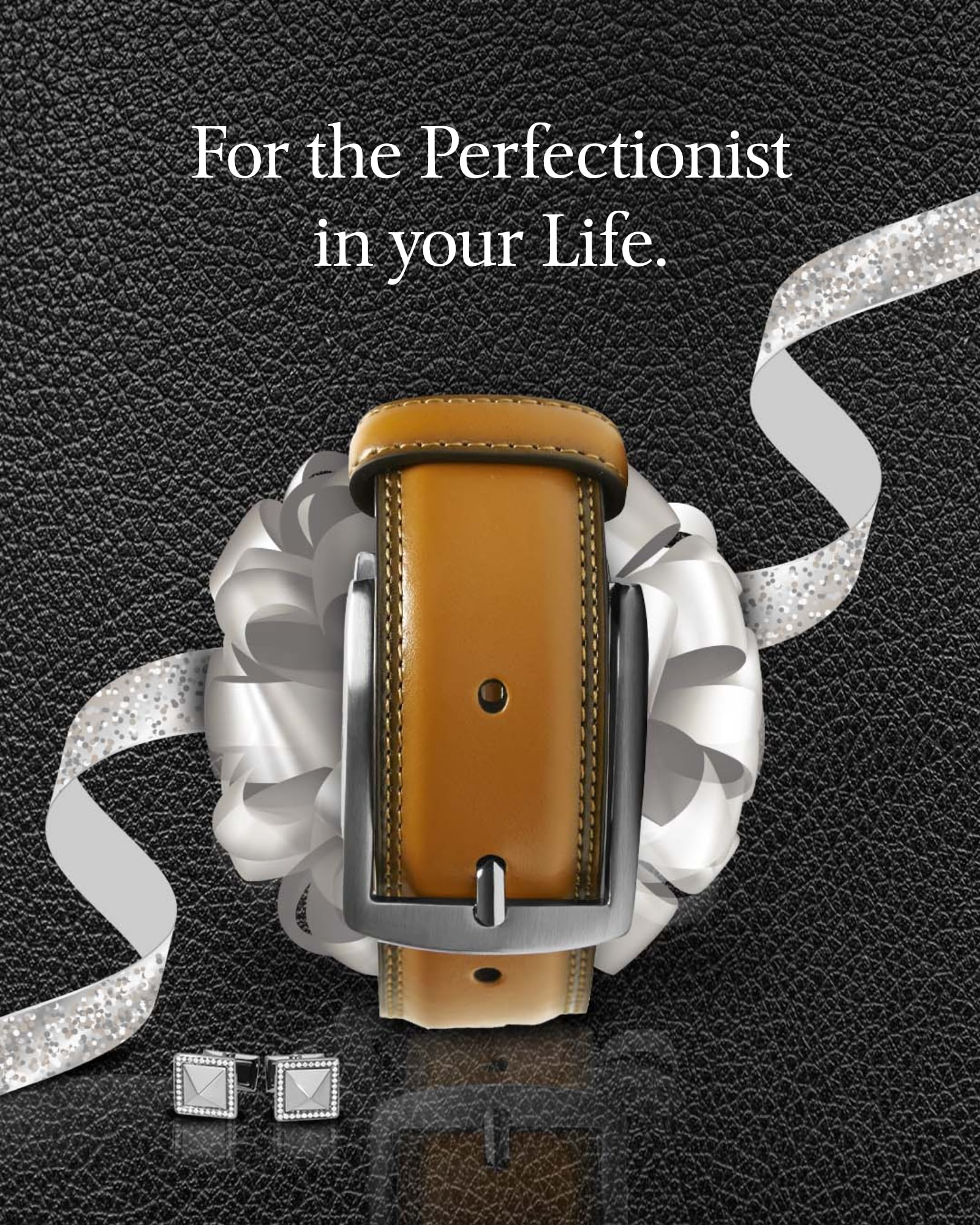 Genuine Leather Belt for Men – Zinc Alloy Buckle, 1.25" Strap - Overture Gifts