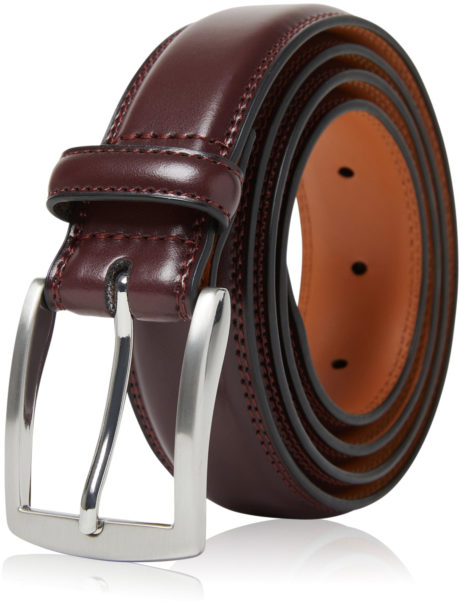 Genuine Leather Belt for Men – Zinc Alloy Buckle, 1.25" Strap - Overture Gifts