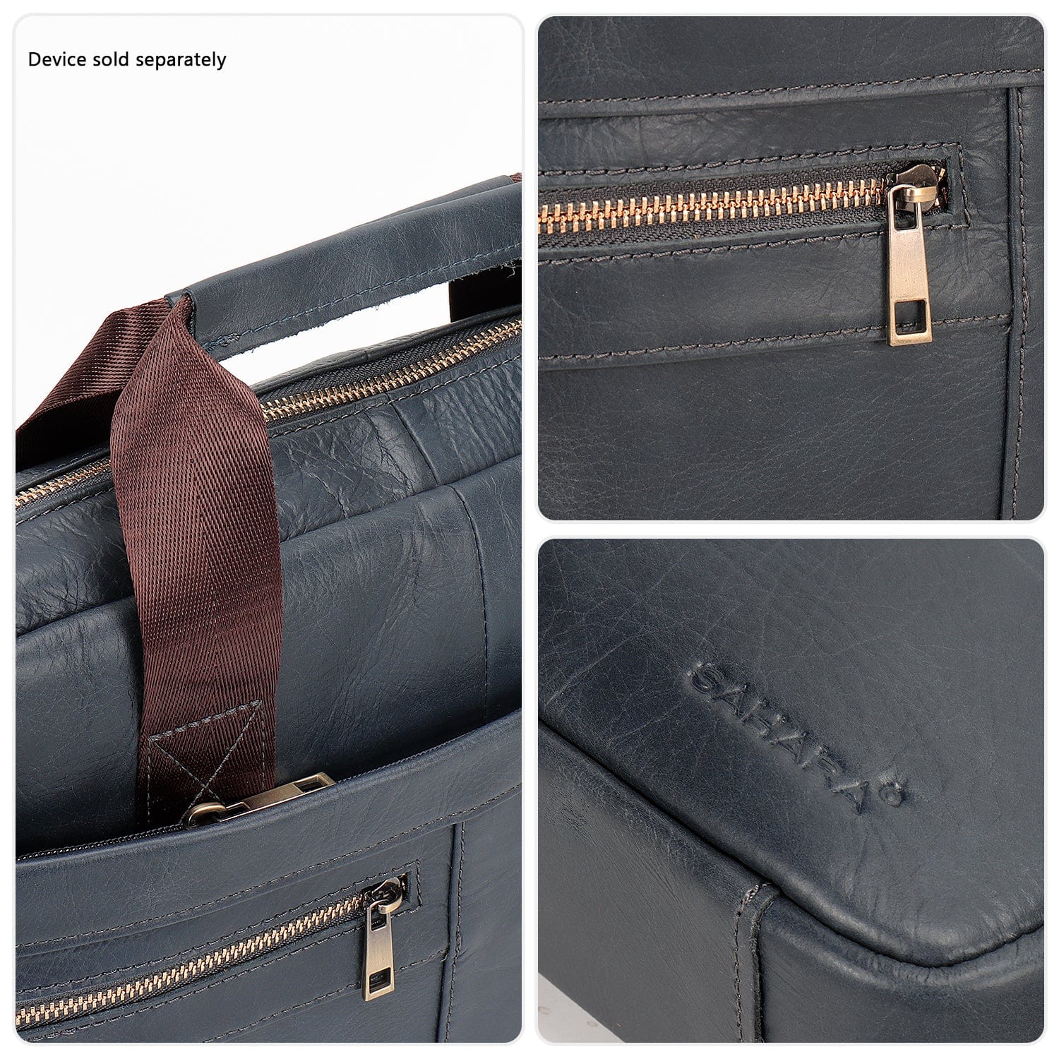 Genuine Leather Business Bag Briefcase - Laptops up to 16-inch - Overture Gifts