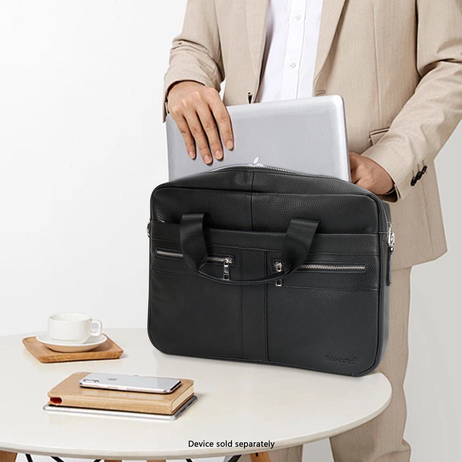 Genuine Leather Business Bag Briefcase - Laptops up to 16-inch - Overture Gifts