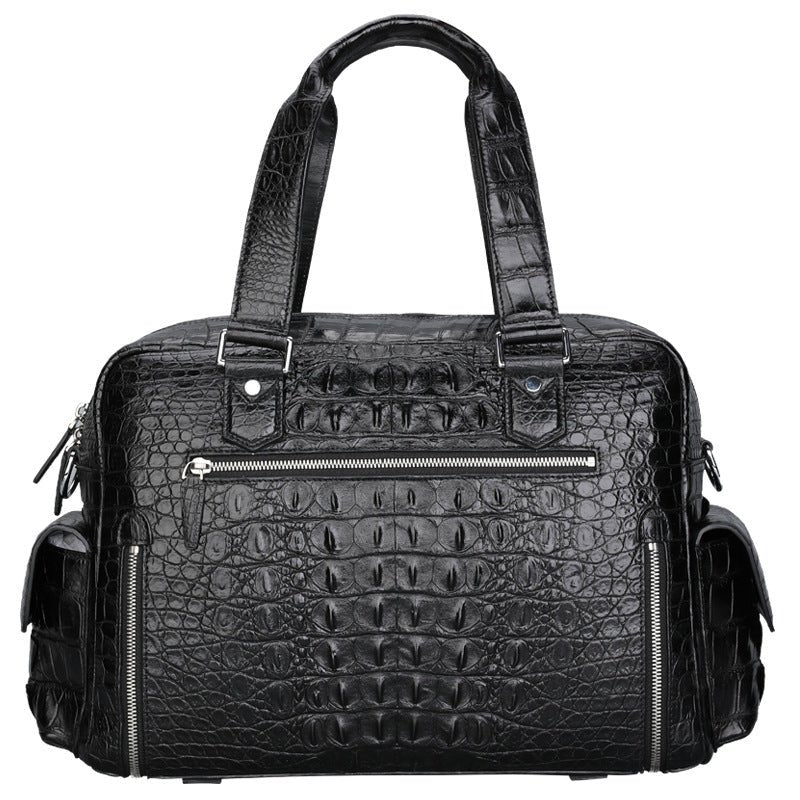 Genuine Leather Crocodile Leather Men's Luggage Bag Outdoor Travel Large Handbag - Overture Gifts
