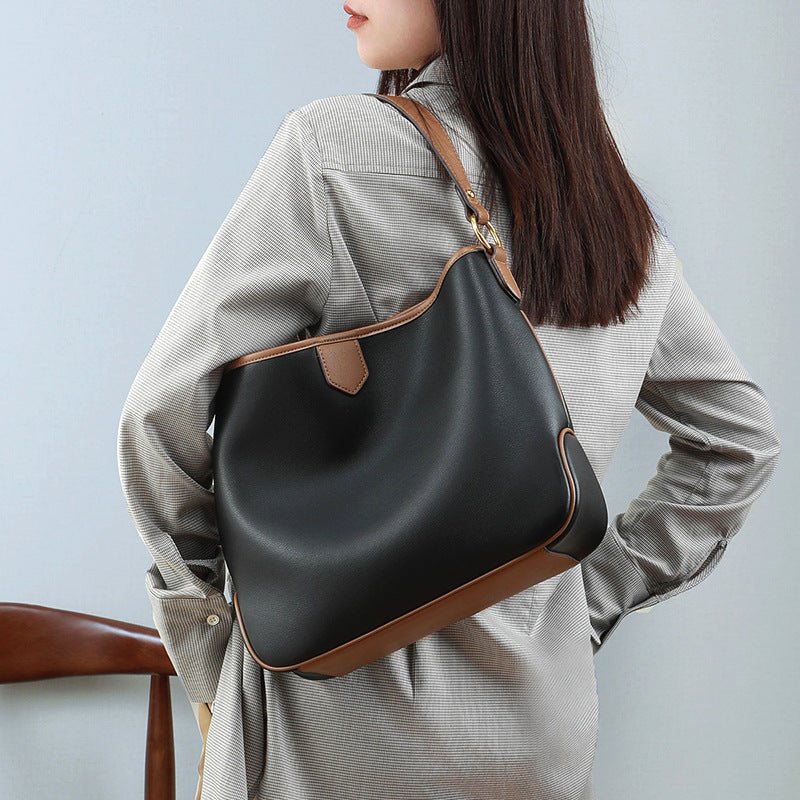 Genuine leather hobo handbags trendy commuter bag 5740 - Overture Gifts