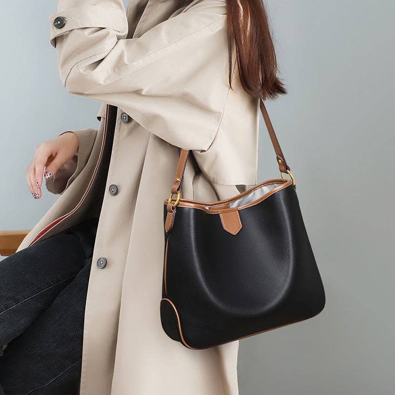 Genuine leather hobo handbags trendy commuter bag 5740 - Overture Gifts