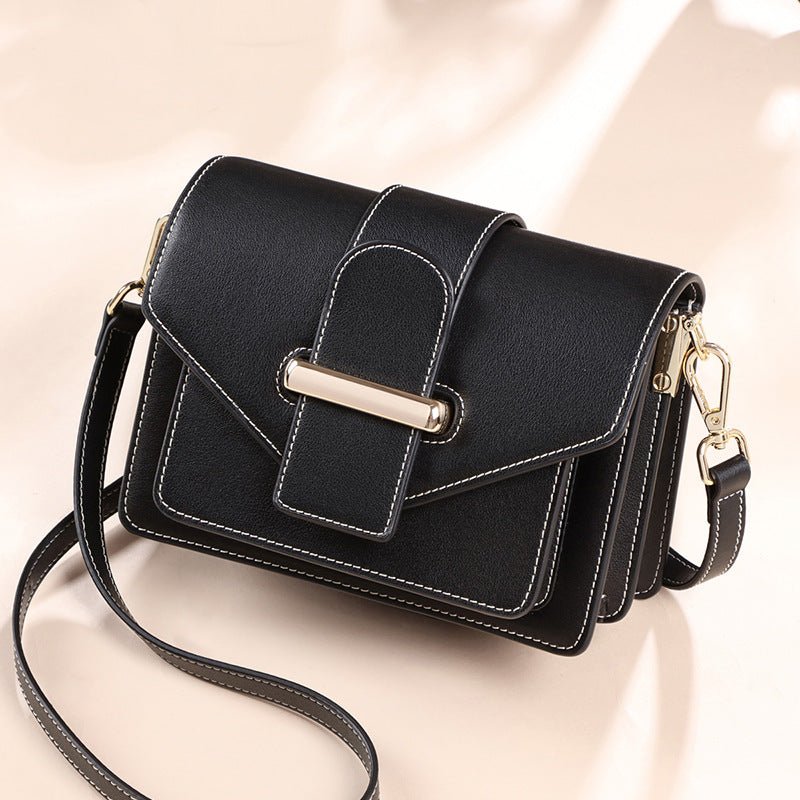 Genuine leather messenger bag fashion crossbody shoulder bag - Overture Gifts