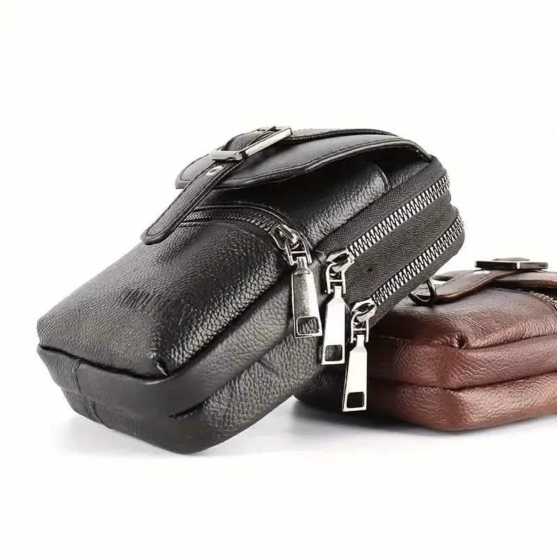Genuine Leather Multifunctional Cell Phone Bag - Overture Gifts