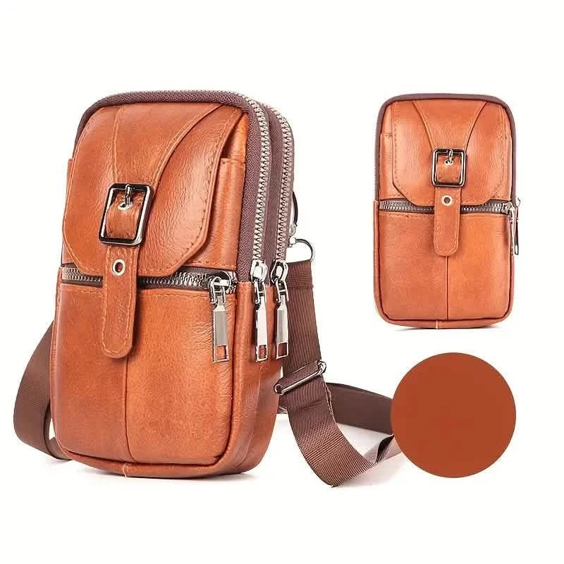 Genuine Leather Multifunctional Cell Phone Bag - Overture Gifts