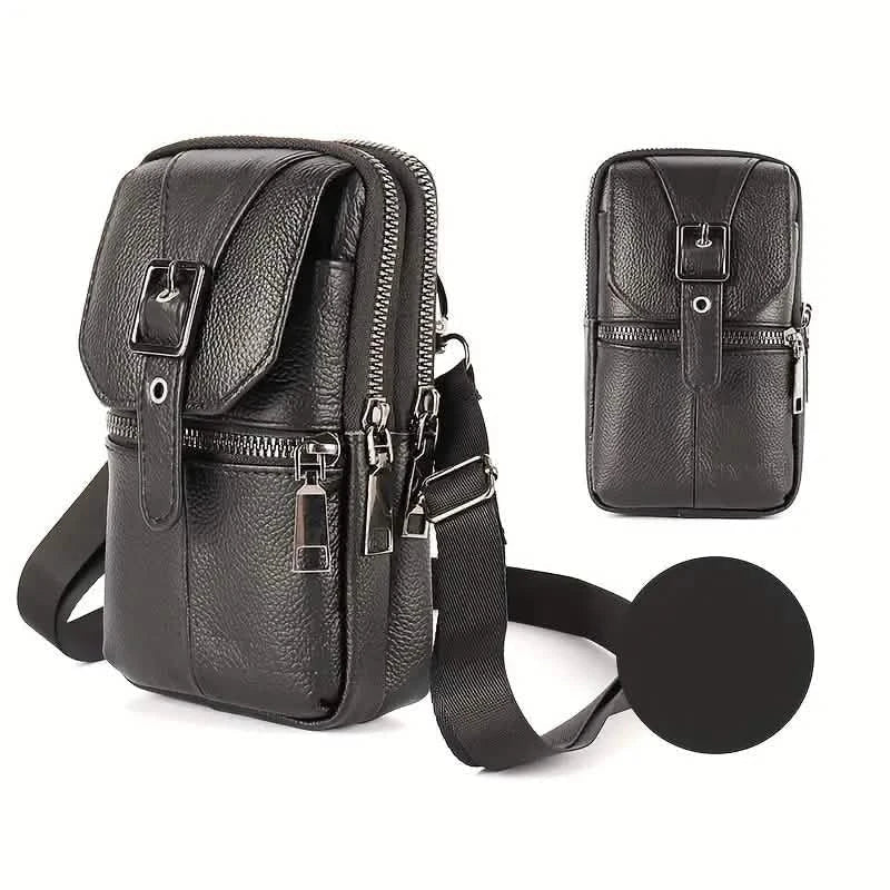 Genuine Leather Multifunctional Cell Phone Bag - Overture Gifts