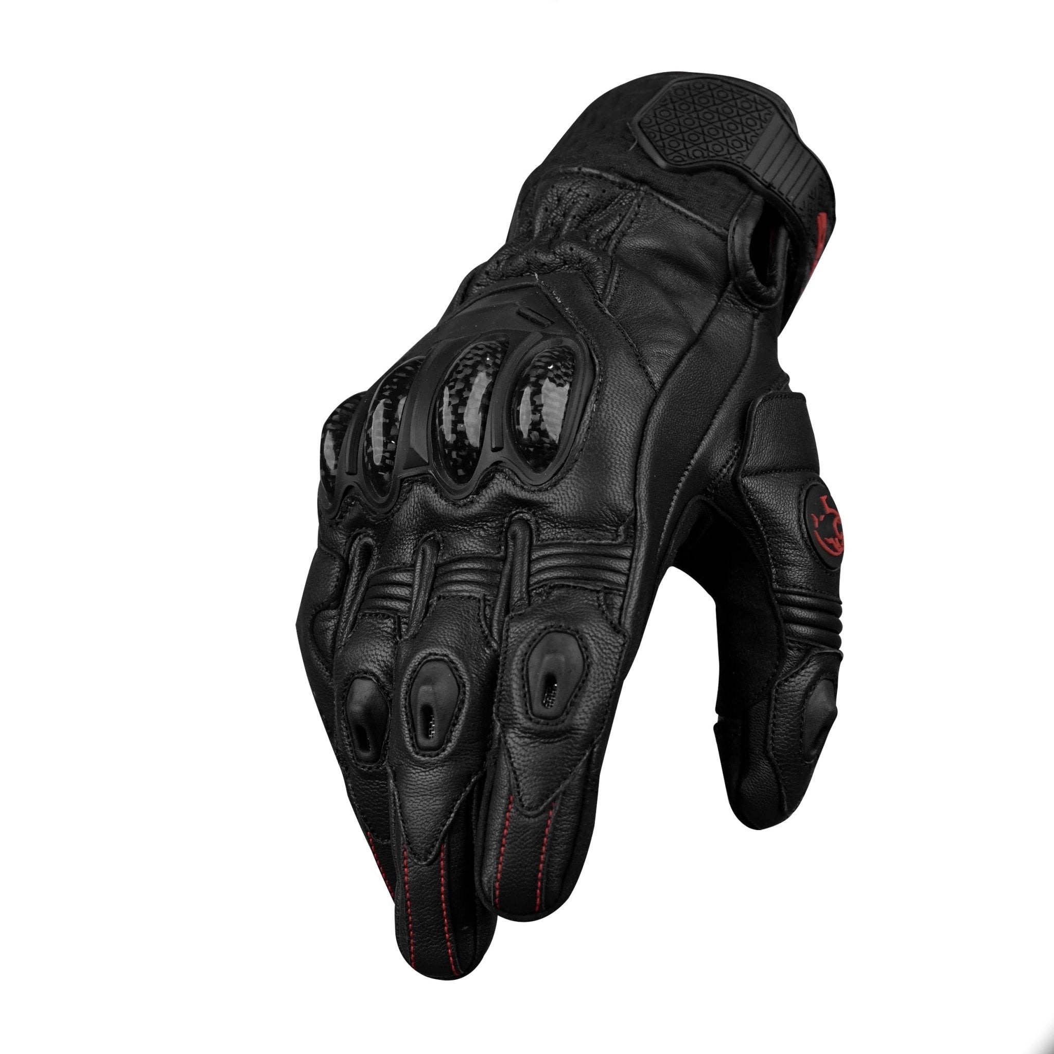 Gladiator Motorcycle Gloves | Genuine Leather | Reinforced Knuckle Protection - Overture Gifts