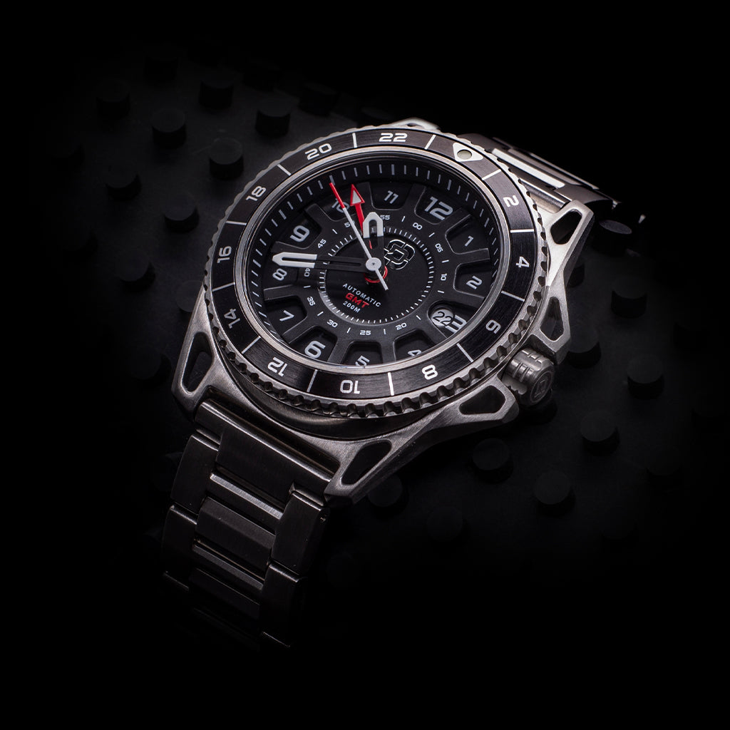 GMT-01 - Automatic GMT Watch with Metal Bracelet