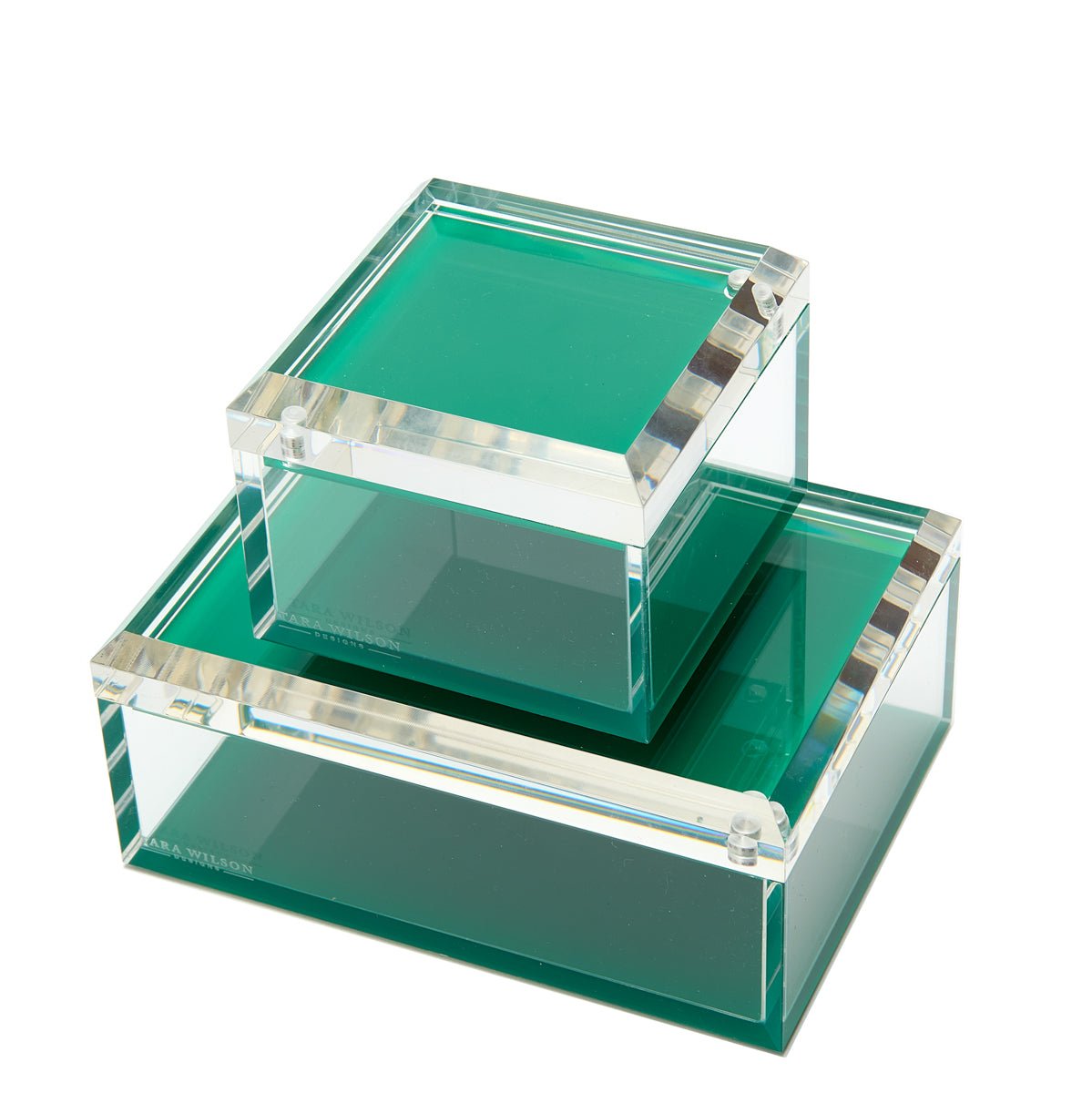 Green Acrylic 4" x 4" Photo Box