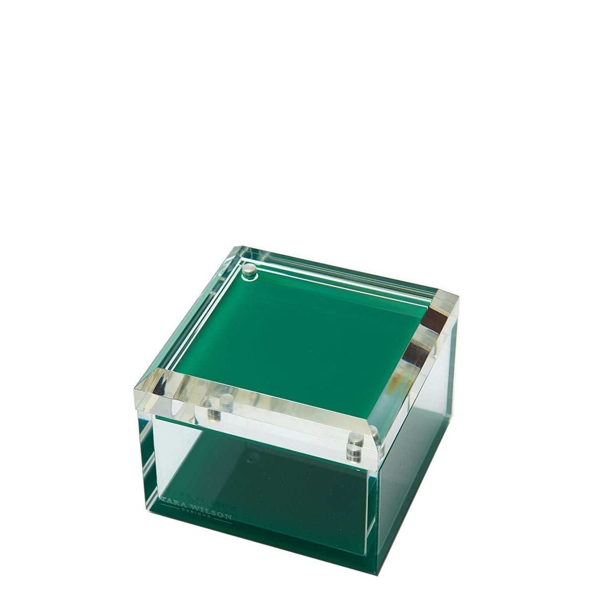 Green Acrylic 4" x 4" Photo Box